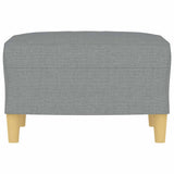 Footstool Light Grey 60x50x41 cm Fabric