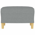 Footstool Light Grey 60x50x41 cm Fabric