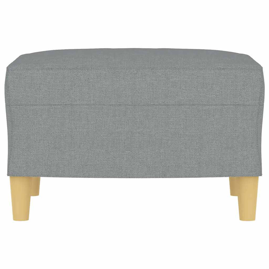 Footstool Light Grey 60x50x41 cm Fabric