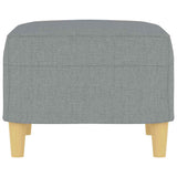 Footstool Light Grey 60x50x41 cm Fabric