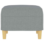 Footstool Light Grey 60x50x41 cm Fabric