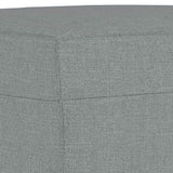 Footstool Light Grey 60x50x41 cm Fabric