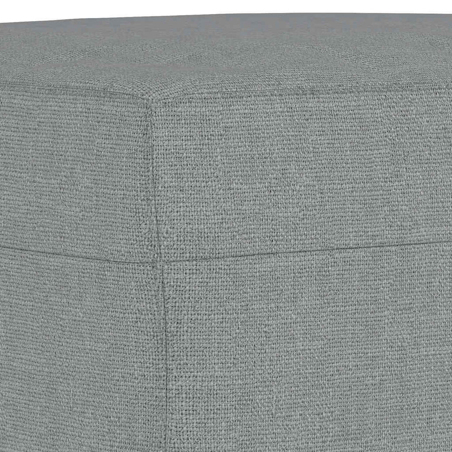 Footstool Light Grey 60x50x41 cm Fabric