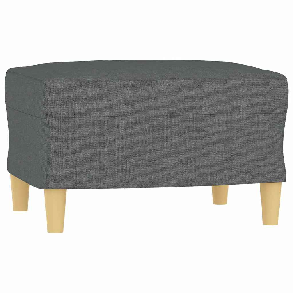 Footstool Dark Grey 60x50x41 cm Fabric