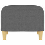 Footstool Dark Grey 60x50x41 cm Fabric