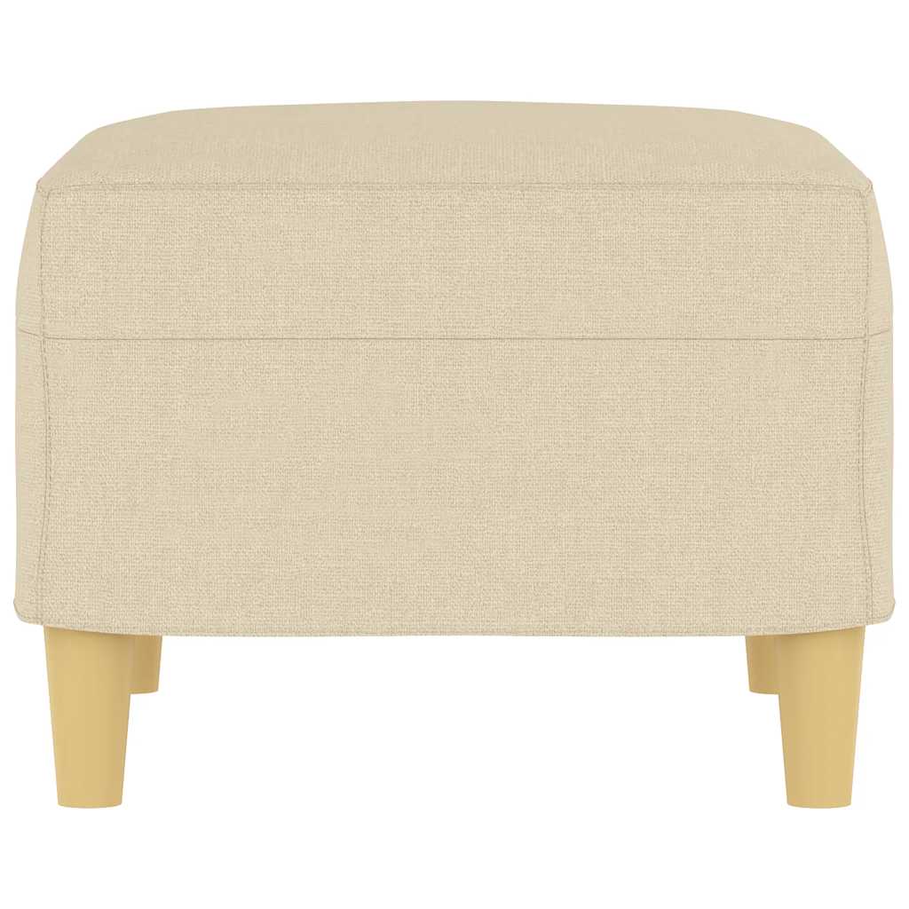 Footstool Cream 60x50x41 cm Fabric