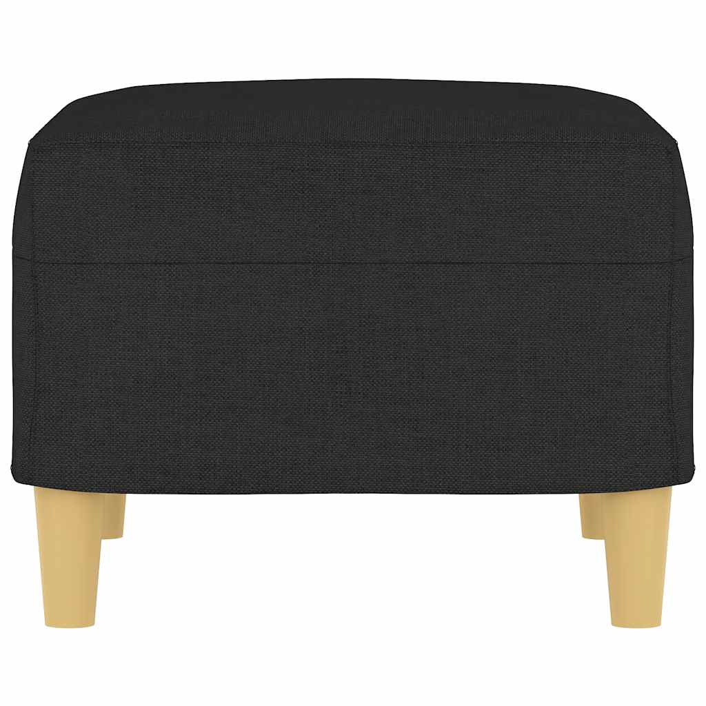 Footstool Black 60x50x41 cm Fabric