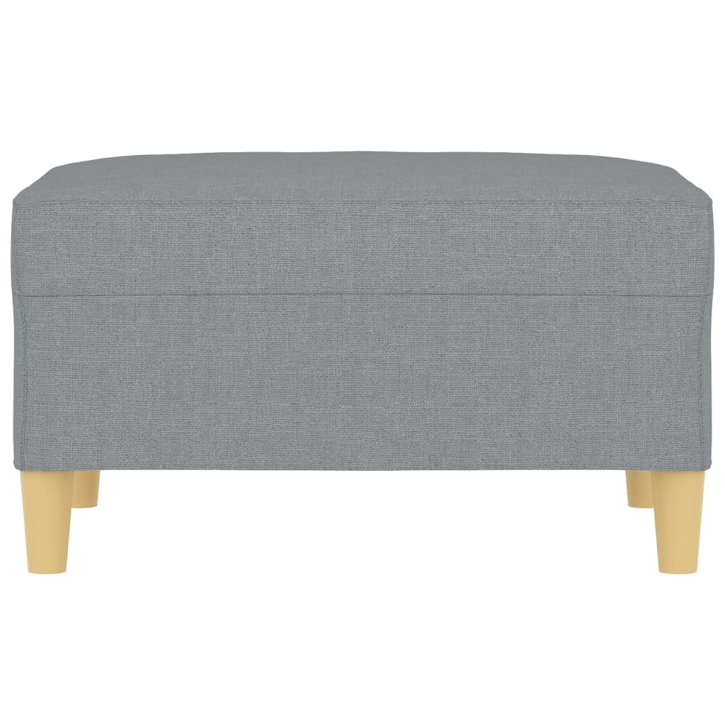 Footstool Light Grey 70x55x41 cm Fabric