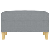 Footstool Light Grey 70x55x41 cm Fabric