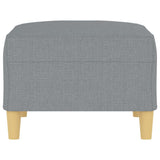 Footstool Light Grey 70x55x41 cm Fabric