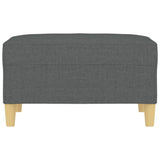 Footstool Dark Grey 70x55x41 cm Fabric