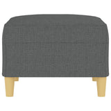 Footstool Dark Grey 70x55x41 cm Fabric