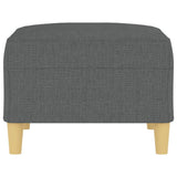 Footstool Dark Grey 70x55x41 cm Fabric - Top-Down View