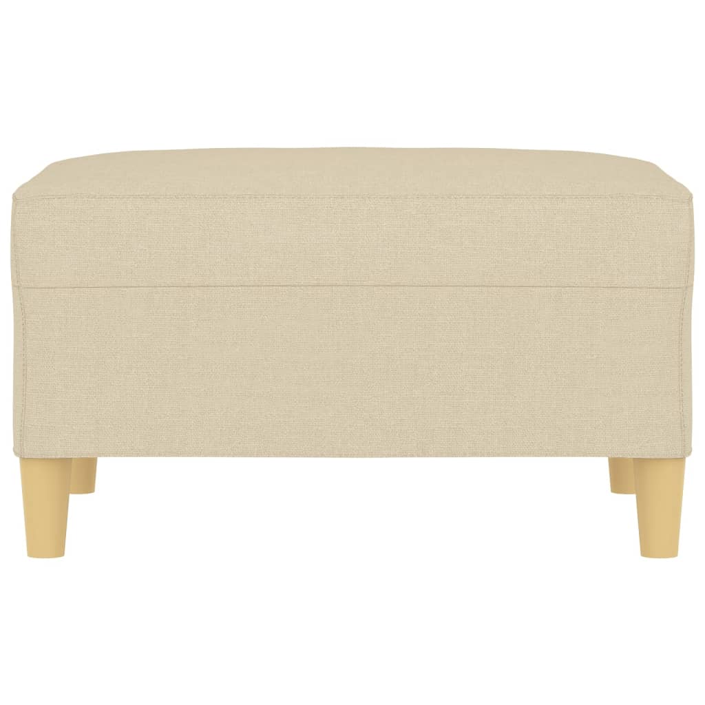 Footstool Cream 70x55x41 cm Fabric