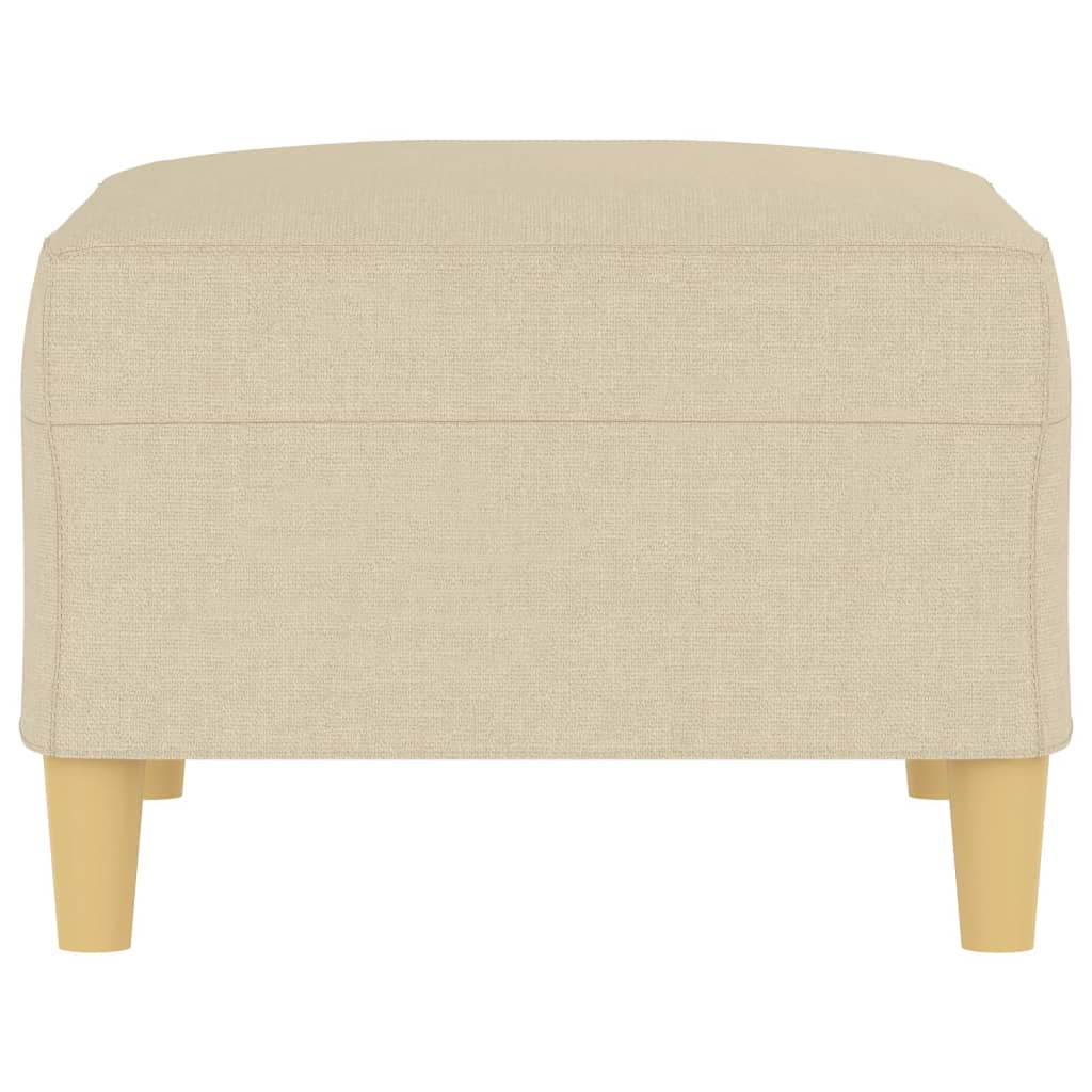 Footstool Cream 70x55x41 cm Fabric