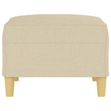 Footstool Cream 70x55x41 cm Fabric
