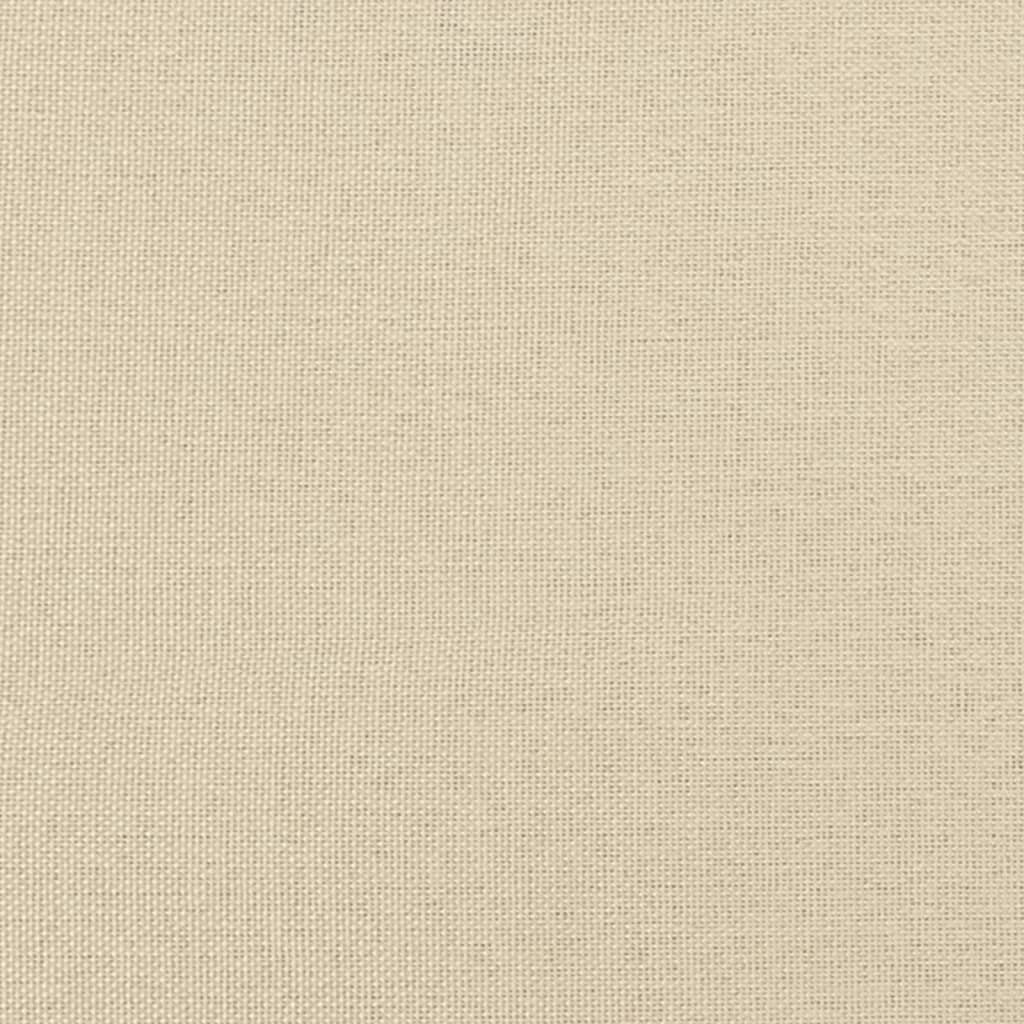 Footstool Cream 70x55x41 cm Fabric