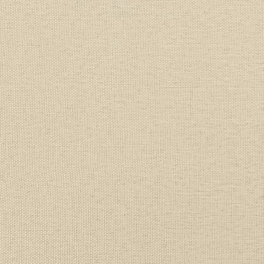 Footstool Cream 70x55x41 cm Fabric