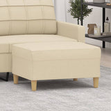 Footstool Cream 70x55x41 cm Fabric