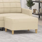 Footstool Cream 70x55x41 cm Fabric