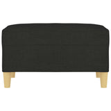 Footstool Black 70x55x41 cm Fabric
