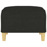 Footstool Black 70x55x41 cm Fabric