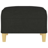 Footstool Black 70x55x41 cm Fabric - Top-Down View