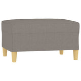 Footstool Taupe 70x55x41 cm Fabric