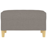 Footstool Taupe 70x55x41 cm Fabric