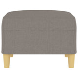 Footstool Taupe 70x55x41 cm Fabric