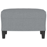 Footstool Light Grey 60x50x41 cm Fabric