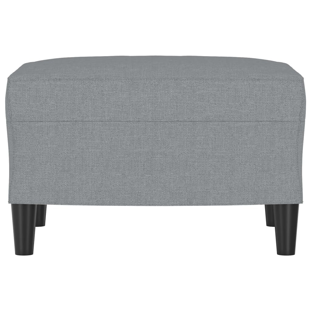 Footstool Light Grey 60x50x41 cm Fabric