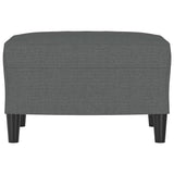 Footstool Dark Grey 60x50x41 cm Fabric