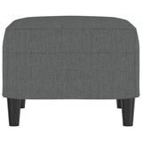 Footstool Dark Grey 60x50x41 cm Fabric - Top-Down View