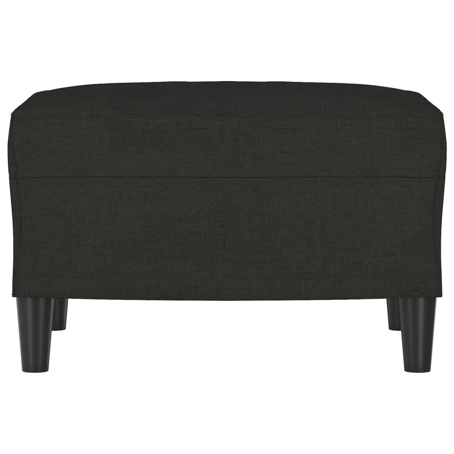 Footstool Black 60x50x41 cm Fabric