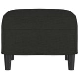 Footstool Black 60x50x41 cm Fabric - Top-Down View