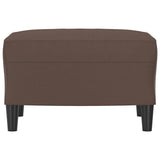 Footstool Brown 60x50x41 cm Faux Leather