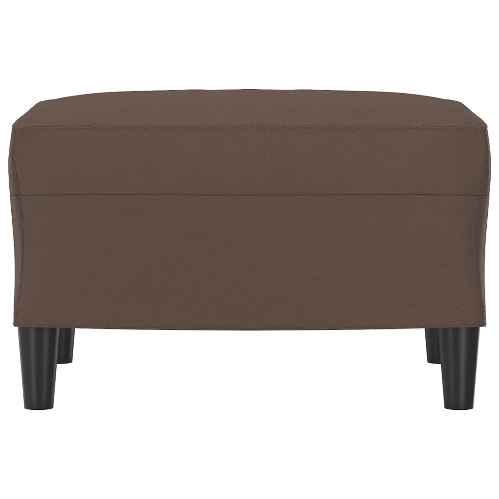 Footstool Brown 60x50x41 cm Faux Leather