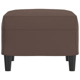 Footstool Brown 60x50x41 cm Faux Leather