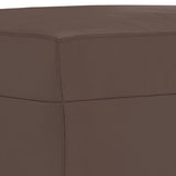 Footstool Brown 60x50x41 cm Faux Leather