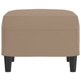 Footstool Cappuccino 60x50x41 cm Faux Leather