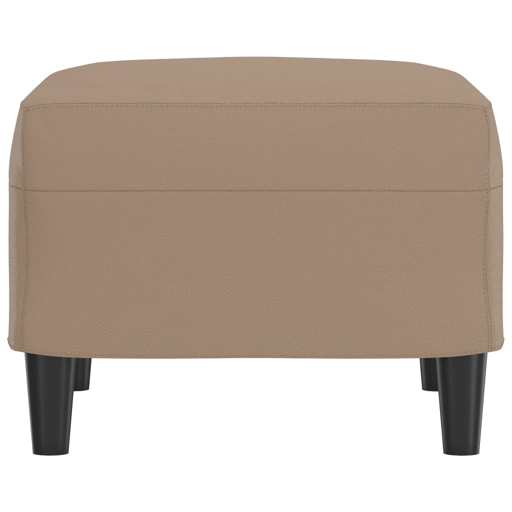 Footstool Cappuccino 60x50x41 cm Faux Leather
