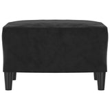 Footstool Black 60x50x41 cm Velvet