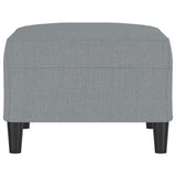 Footstool Light Grey 70x55x41 cm Fabric - Top-Down View