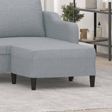 Footstool Light Grey 70x55x41 cm Fabric