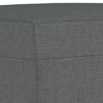 Footstool Dark Grey 70x55x41 cm Fabric