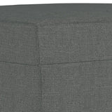 Footstool Dark Grey 70x55x41 cm Fabric - 45-Degree Angle