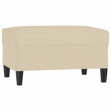 Footstool Cream 70x55x41 cm Fabric