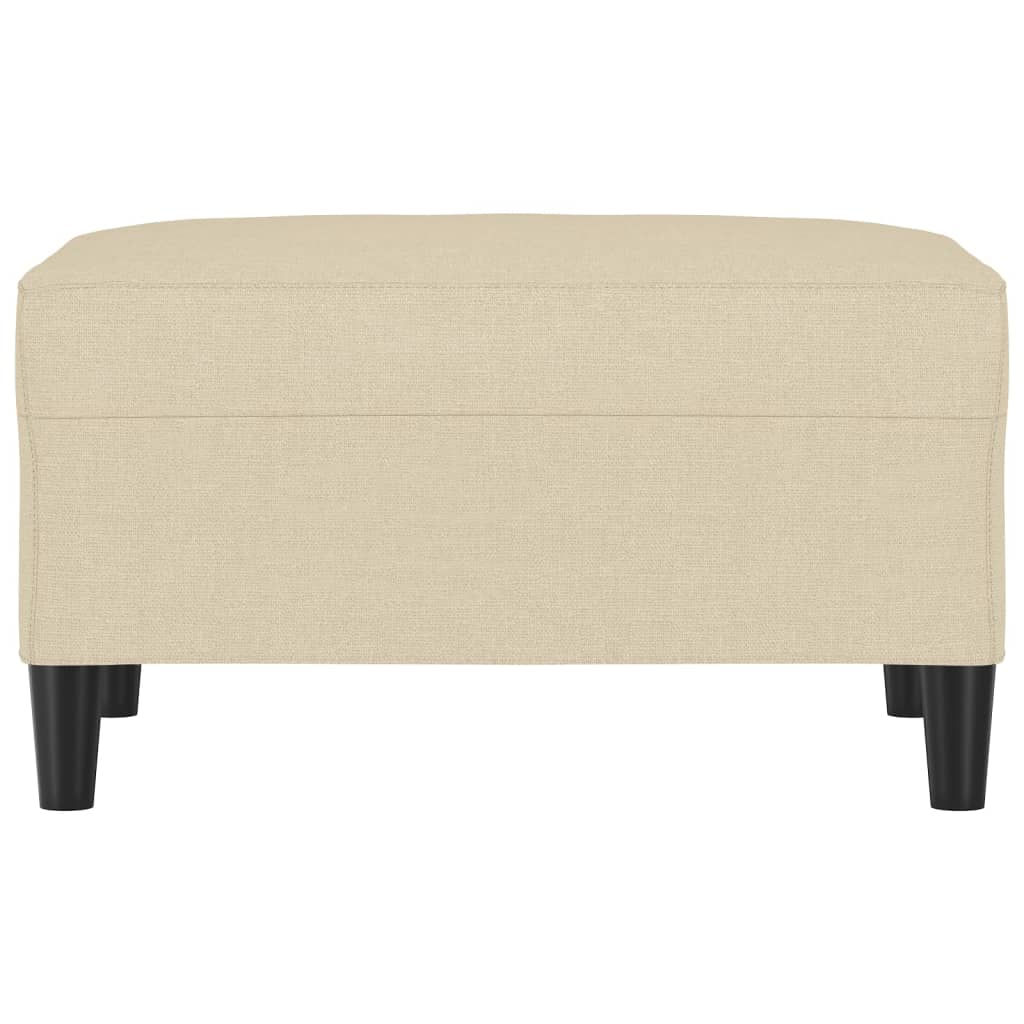 Footstool Cream 70x55x41 cm Fabric