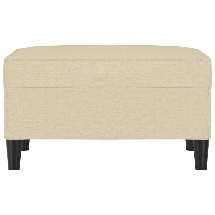 Footstool Cream 70x55x41 cm Fabric